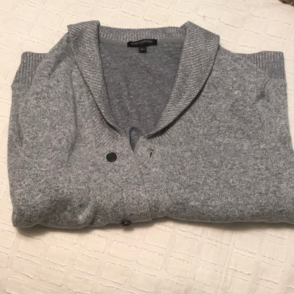 Gray Cardigan Banana Republic
